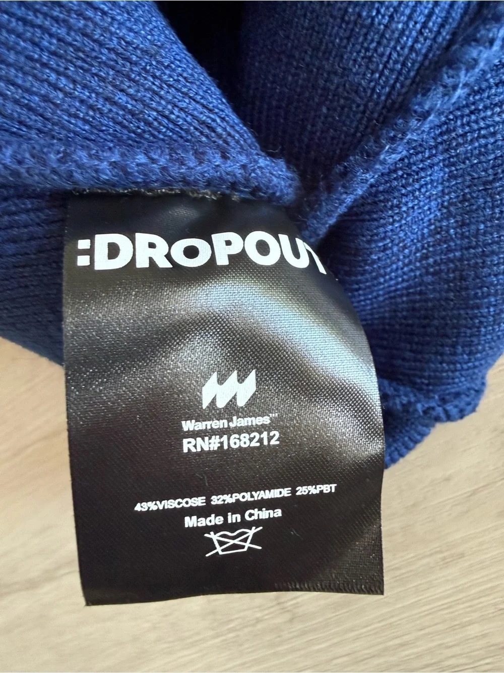 Dropout Dimension 20 Logo Beanie Blue OS NWT IN PACKAGE